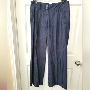 SZ 10 Dark Denim (soft) Women's Wide Leg Dress Slacks
